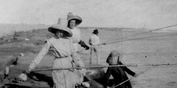 Ladies Fishing on Jetty at Port O’Connor